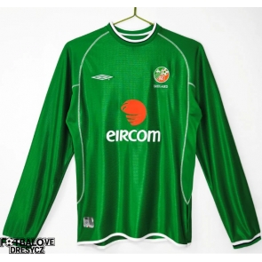 Irsko 2002 Retro Domácí Dres Dlouhý Rukáv